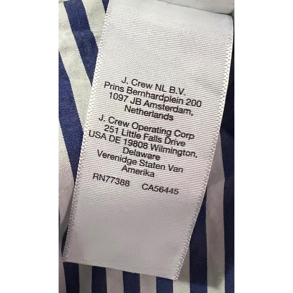 Madewell Striped Tie Waist A-Line Midi Skirt Career Casual Chic Size 6 - Picture 3 of 6